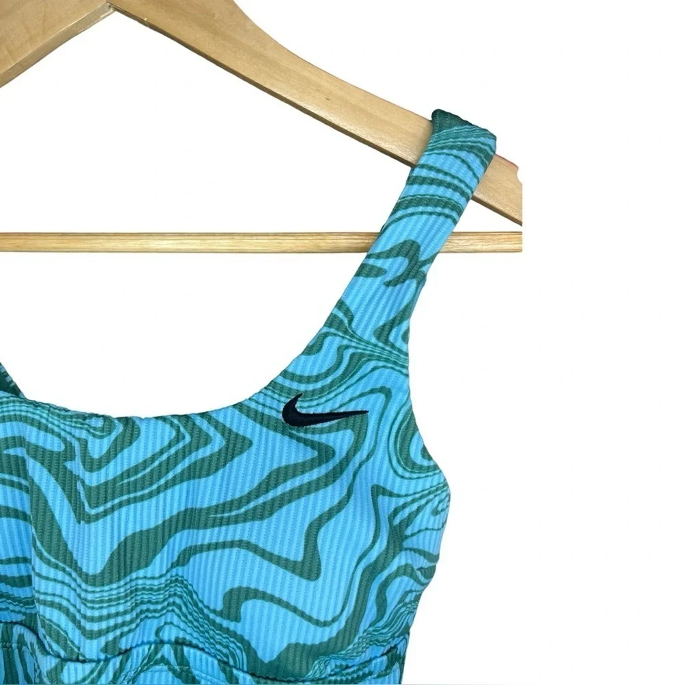 Nike Swirl Scoop Neck Swim Tankini Top
